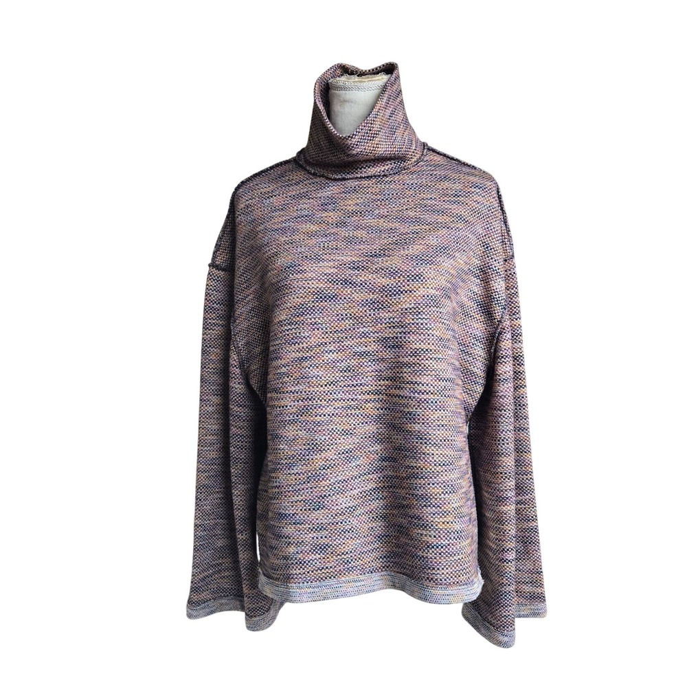 Free People Small Sunny Days Stretchy Bell Sleeve‎ Oversized Mock Long Sleeve